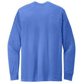 District DT109 Perfect Blend CVC Long Sleeve Tee - Heathered Royal