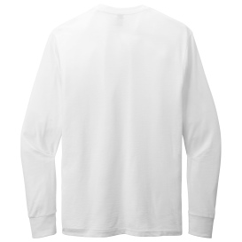 District DT109 Perfect Blend CVC Long Sleeve Tee - White