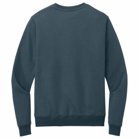 District DT1106 Perfect Weight Fleece Crew - Deep Steel Blue