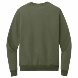 District DT1106 Perfect Weight Fleece Crew - Military Green