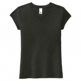 District DT130YG Girls Perfect Tri Tee - Black Frost