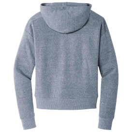 District DT1311 Women's Perfect Tri Fleece 1/2-Zip Hoodie - Navy Frost