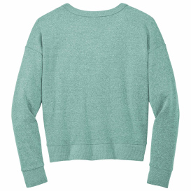 District DT1312 Perfect Tri Fleece Crewneck Sweatshirt - Heathered Eucalyptus Blue