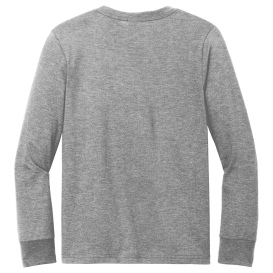 District DT132Y Youth Perfect Tri Long Sleeve Tee - Grey Frost