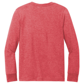District DT132Y Youth Perfect Tri Long Sleeve Tee - Red Frost