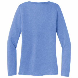 District DT135 Women\'s Perfect Tri Long Sleeve V-Neck Tee - Maritime Frost