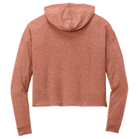 District DT1390L Women\'s Perfect Tri Midi Long Sleeve Hoodie - Desert Rose Heather