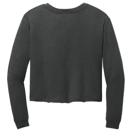 District DT141 Women\'s Perfect Tri Midi Long Sleeve Tee - Black Frost