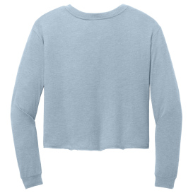 District DT141 Women\'s Perfect Tri Midi Long Sleeve Tee - Flint Blue Heather