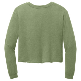 District DT141 Women\'s Perfect Tri Midi Long Sleeve Tee - Military Green Frost