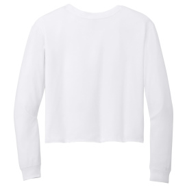 District DT141 Women\'s Perfect Tri Midi Long Sleeve Tee - White