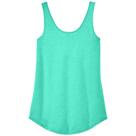 District DT151 Women\'s Perfect Tri Relaxed Tank - Aqua Heather