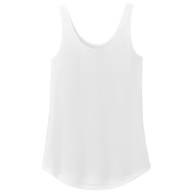 District DT151 Women's Perfect Tri Relaxed Tank - White