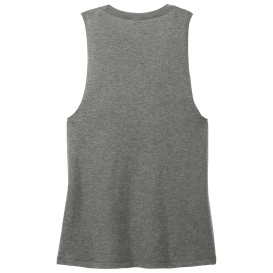 District DT153 Women's Perfect Tri Muscle Tank - Heathered Charcoal