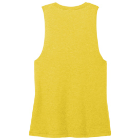 District DT153 Women\'s Perfect Tri Muscle Tank - Ochre Yellow Heather