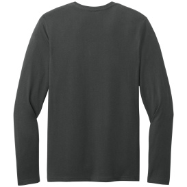District DT185 Perfect Weight CVC Long Sleeve Tee - Charcoal
