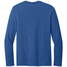 District DT185 Perfect Weight CVC Long Sleeve Tee - Heathered Deep Royal