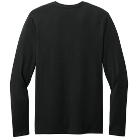 District DT185 Perfect Weight CVC Long Sleeve Tee - Jet Black