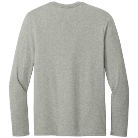 District DT185 Perfect Weight CVC Long Sleeve Tee - Light Heather Gray