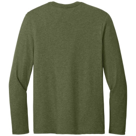 District DT185 Perfect Weight CVC Long Sleeve Tee - Military Green Heather