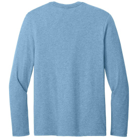 District DT185 Perfect Weight CVC Long Sleeve Tee - Tundra Blue Heather