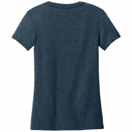 District DT188 Ladies Perfect Weight CVC Tee - Heathered Navy