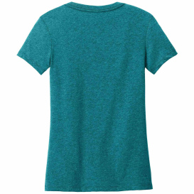 District DT188 Ladies Perfect Weight CVC Tee - Heathered Teal
