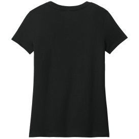 District DT188 Ladies Perfect Weight CVC Tee - Jet Black Heather