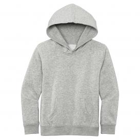 District DT6100Y Youth V.I.T. Fleece Hoodie - Light Heather Grey