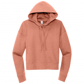District DT6101 Womens V.I.T. Fleece Hoodie - Desert Rose
