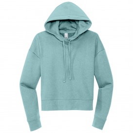 District DT6101 Womens V.I.T. Fleece Hoodie - Eucalyptus Blue
