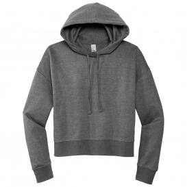District DT6101 Womens V.I.T. Fleece Hoodie - Heathered Charcoal