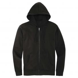 District DT6102 V.I.T. Fleece Full-Zip Hoodie - Black | Full Source