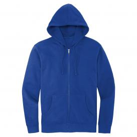 District DT6102 V.I.T. Fleece Full-Zip Hoodie - Deep Royal