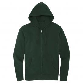 District DT6102 V.I.T. Fleece Full-Zip Hoodie - Forest Green