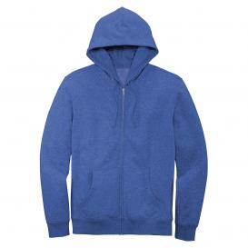 District DT6102 V.I.T. Fleece Full-Zip Hoodie - Royal Frost
