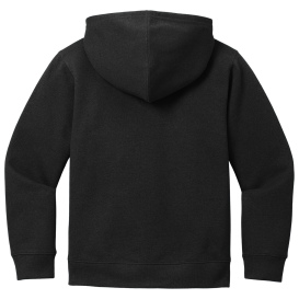 District DT6102Y Youth V.I.T Fleece Full-Zip Hoodie - Black