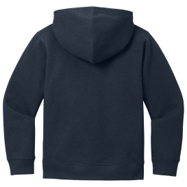 District DT6102Y Youth V.I.T Fleece Full-Zip Hoodie - New Navy