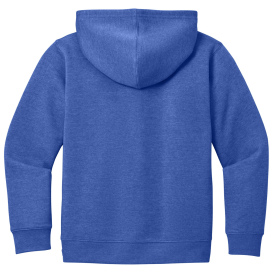 District DT6102Y Youth V.I.T Fleece Full-Zip Hoodie - Royal Frost