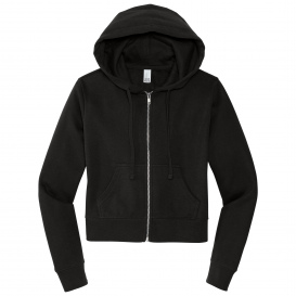 District DT6103 Womens V.I.T. Fleece Full-Zip Hoodie - Black
