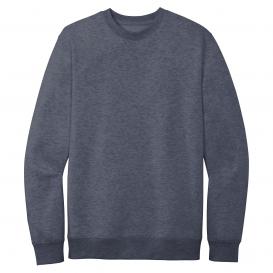 District DT6104 V.I.T. Fleece Crew Neck Sweatshirt - Heathered Navy