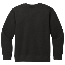 District DT6104Y Youth V.I.T Fleece Crew - Black