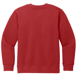 District DT6104Y Youth V.I.T Fleece Crew - Classic Red