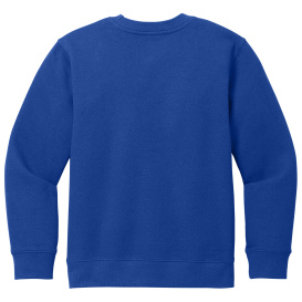 District DT6104Y Youth V.I.T Fleece Crew - Deep Royal