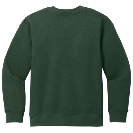District DT6104Y Youth V.I.T Fleece Crew - Forest Green