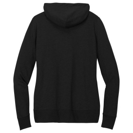 District DT673 Women's Featherweight French Terry Full-Zip Hoodie - Black