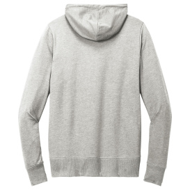 District DT673 Women's Featherweight French Terry Full-Zip Hoodie - Light Heather Grey