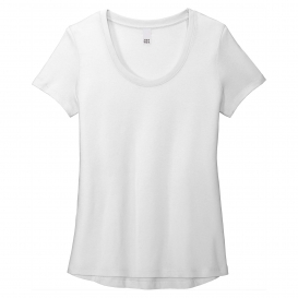 District DT7501 Women\'s Flex Scoop Neck Tee - White