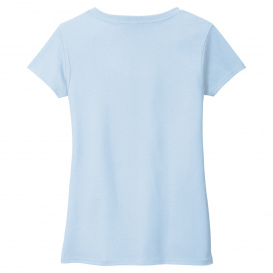 District DT8001 Women\'s Re-Tee V-Neck - Crystal Blue