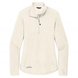 Eddie Bauer EB227 Ladies 1/2-Zip Microfleece Jacket - Ivory
